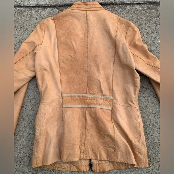 GAP Leather Women's Jacket Medium - Picture 2 of 9